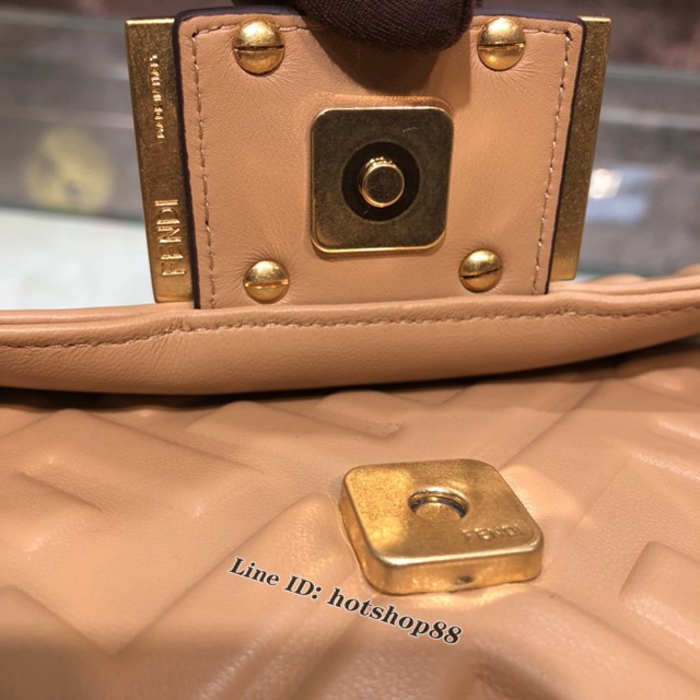 FENDI精品女包 芬迪BAGUETTE羊皮手袋 Fendi 0191s迷你肩背斜挎包 fdzg2528